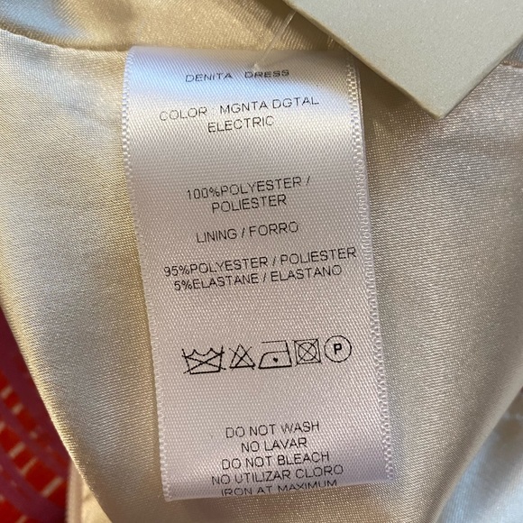 NWT💕SILVIA TCHERASSI Denita Halter Minidress in Magenta Size L - Picture 14 of 16